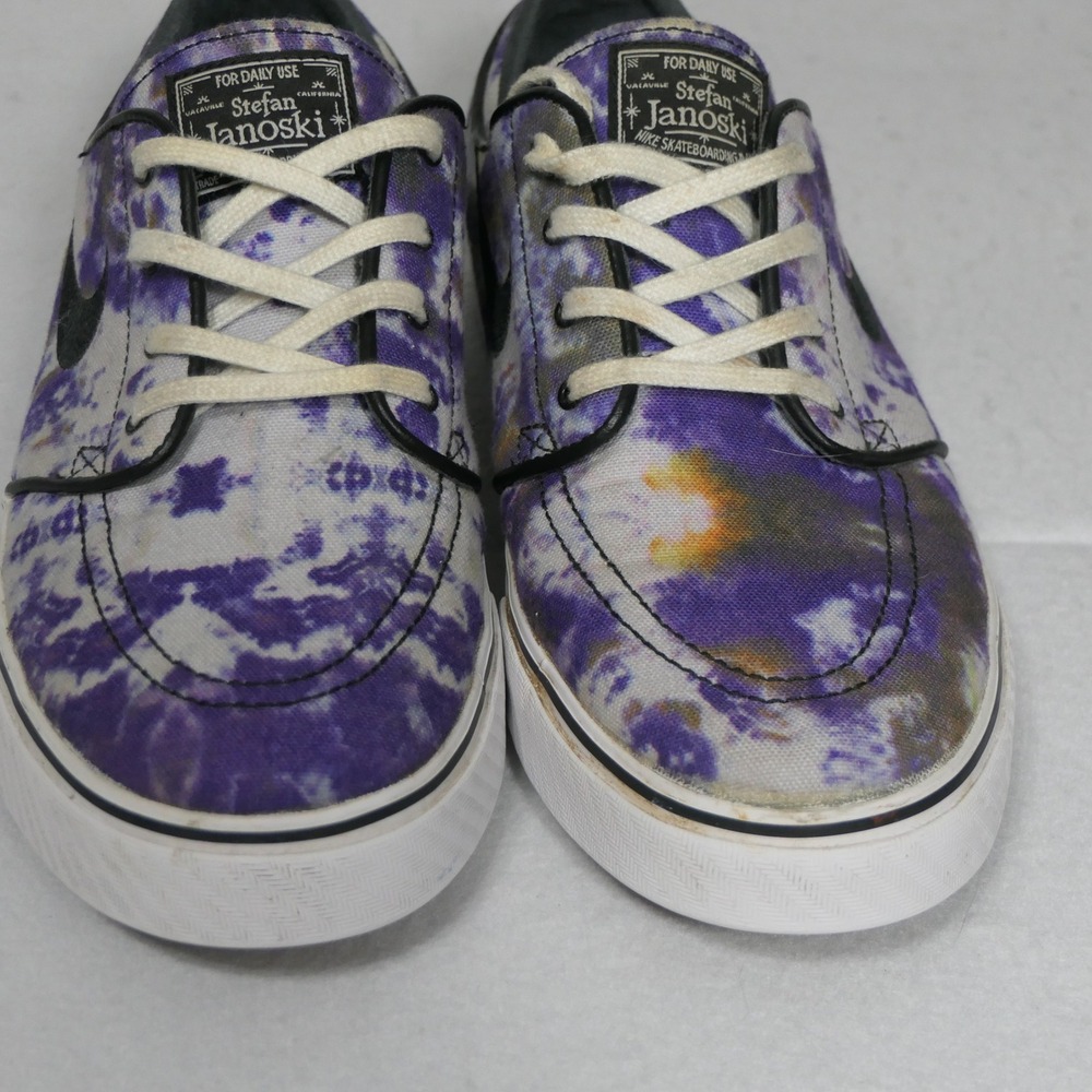 Nike Mens SB Zoom Stefan Janoski Shoes 10 Purple Tie Dye Skate 678472-104 2014 - Picture 7 of 13